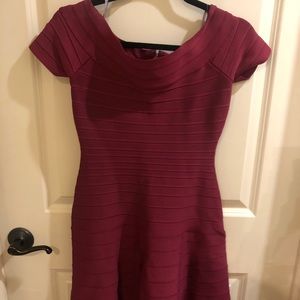 Herve Leger NWT bandage burgundy dress